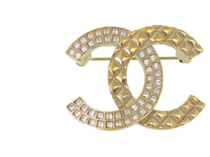 Spilla in oro con strass Chanel Coco Mark B17C D'oro - vista 2