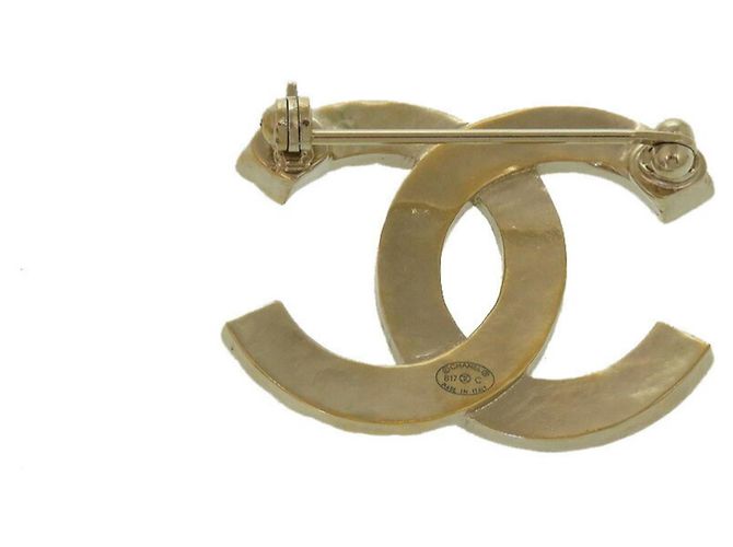 Spilla in oro con strass Chanel Coco Mark B17C D'oro - vista 3