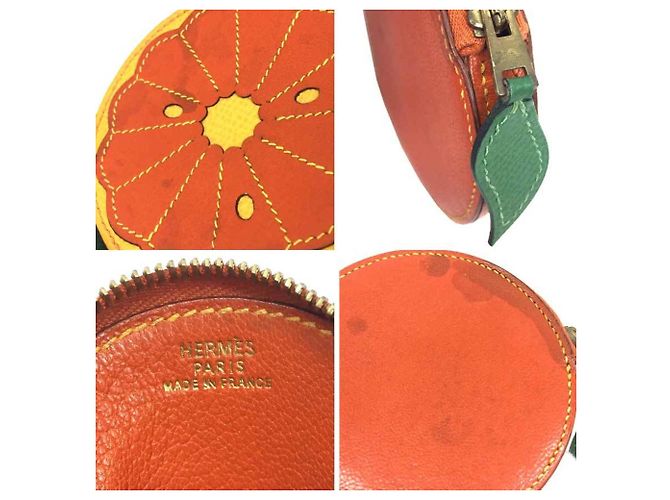 Hermès Portamonete Tutti Frutti Arancione Hermes - vista 3