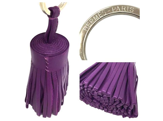 Ring Hermès Portachiavi charm Hermes Carmen Porpora - vista 3
