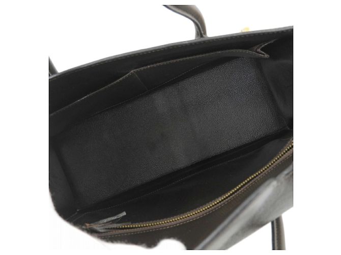 Hermès Borsa Hermes Drag 27 in pelle box cioccolato - vista 3