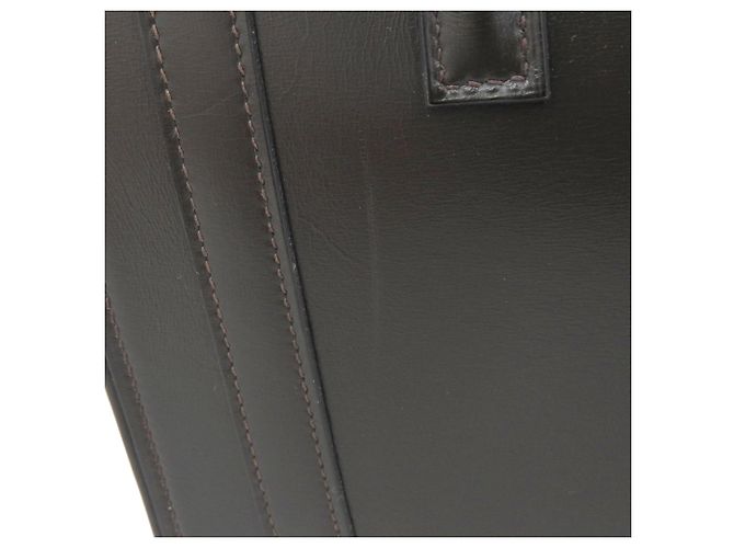 Hermès Borsa Hermes Drag 27 in pelle box cioccolato - vista 6