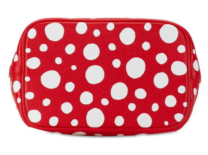 Néonoé Sac à main Louis Vuitton LV x YK Yayoi Kusama Monogram Empreinte NeoNoe BB Blanc Rouge - vue 6