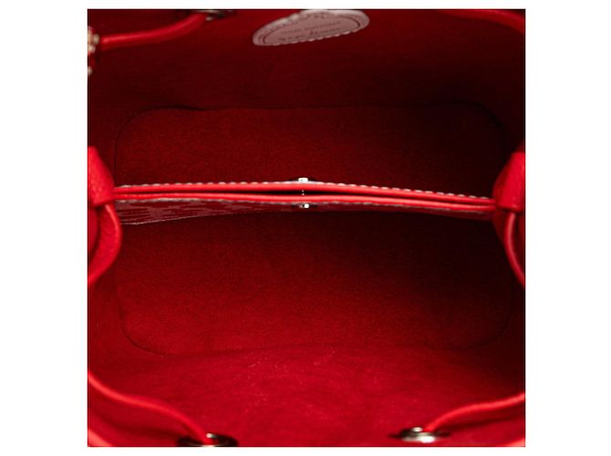 Néonoé Sac à main Louis Vuitton LV x YK Yayoi Kusama Monogram Empreinte NeoNoe BB Blanc Rouge - vue 7