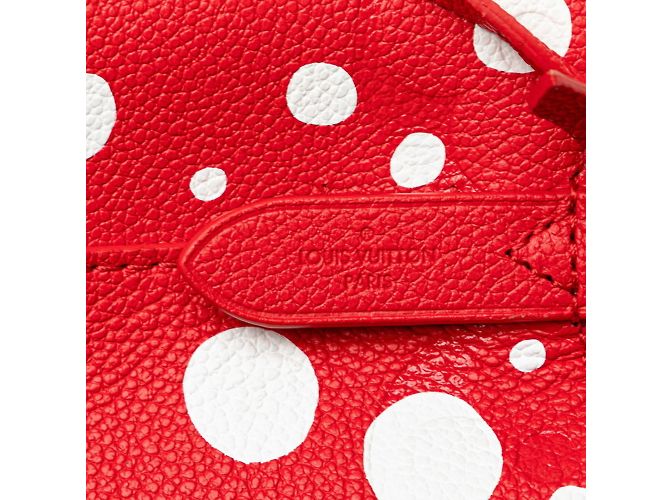 Néonoé Sac à main Louis Vuitton LV x YK Yayoi Kusama Monogram Empreinte NeoNoe BB Blanc Rouge - vue 9