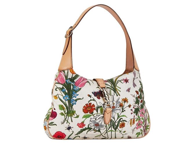 Bolsa Gucci New Jackie Flora - vista 3