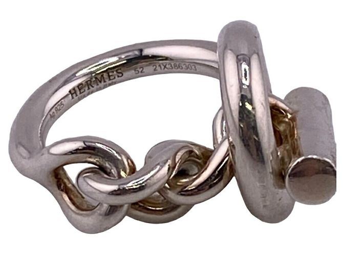 Ring Hermès Anillo de plata Croisette Hermes - vista 3