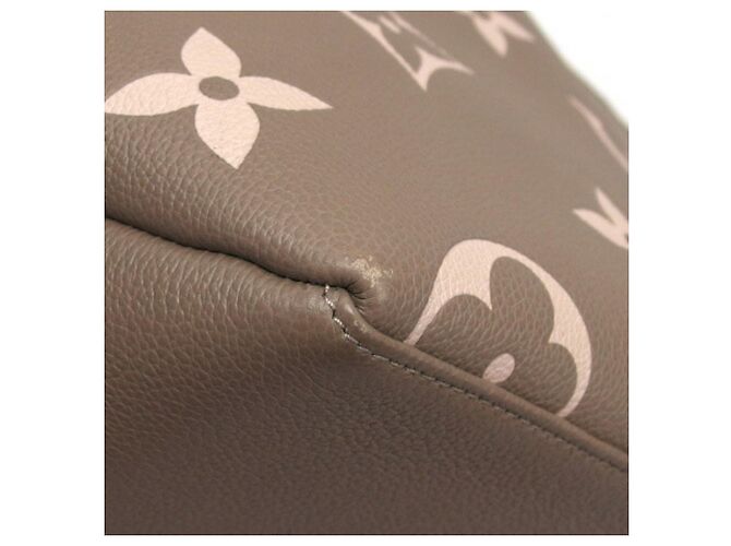 Borsa Petit Palais PM in Monogram Empreinte Louis Vuitton Beige Grigio - vista 6