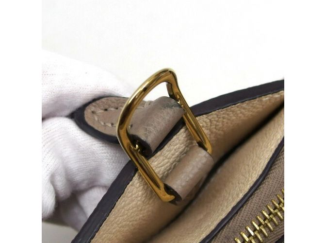 Borsa Petit Palais PM in Monogram Empreinte Louis Vuitton Beige Grigio - vista 8