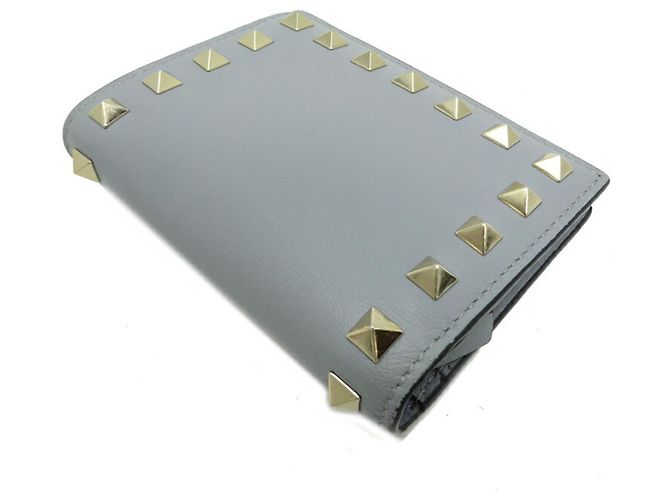 Billetera Compacta Rockstud Valentino Garavani Castaño - vista 5