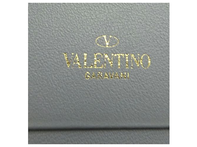 Billetera Compacta Rockstud Valentino Garavani Castaño - vista 7