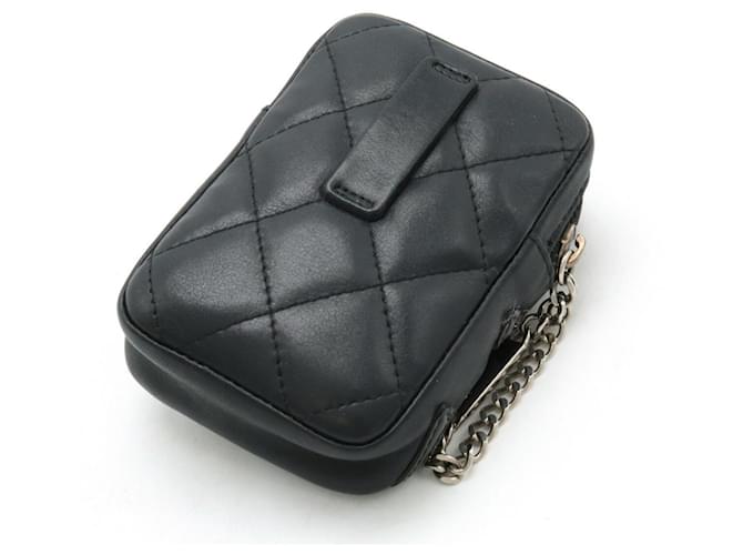 Chanel Cambon Line Cigarette Case Black Pink - view 3