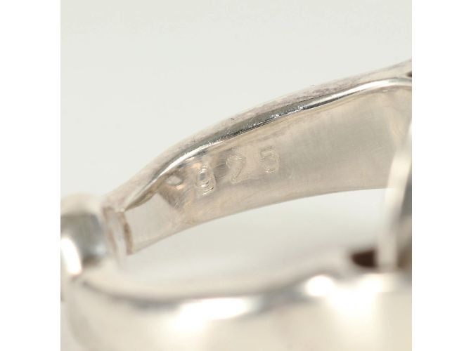 Hermès Hermes Silver 925 Double Horsebit Band Ring Silvery - view 5