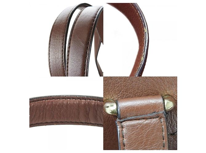 Bally braune Leder-Tote-Tasche - Ansicht 3