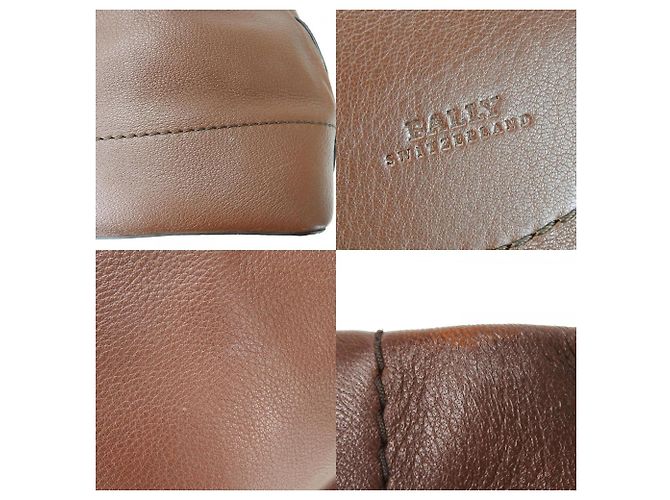 Bally braune Leder-Tote-Tasche - Ansicht 5