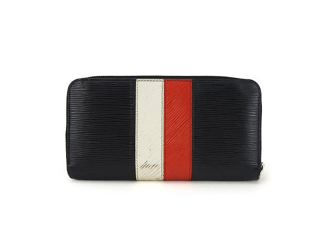 Cartera larga Zippy M62983 Louis Vuitton Negro Blanco Roja - vista 2