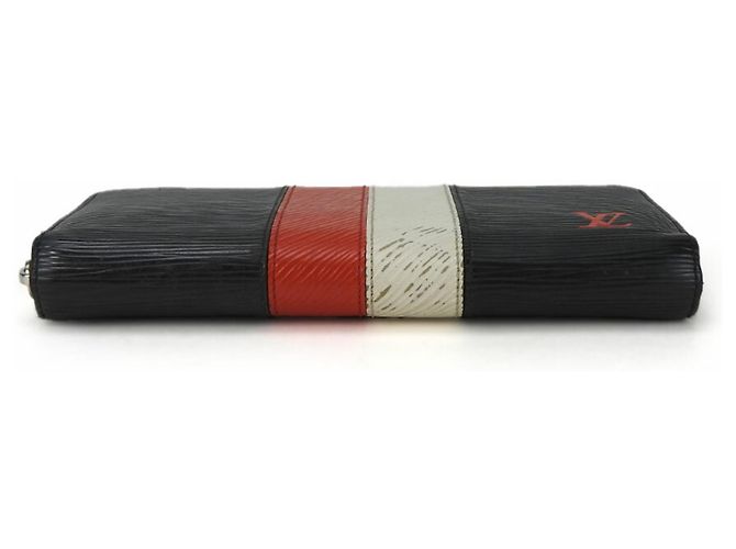 Cartera larga Zippy M62983 Louis Vuitton Negro Blanco Roja - vista 3