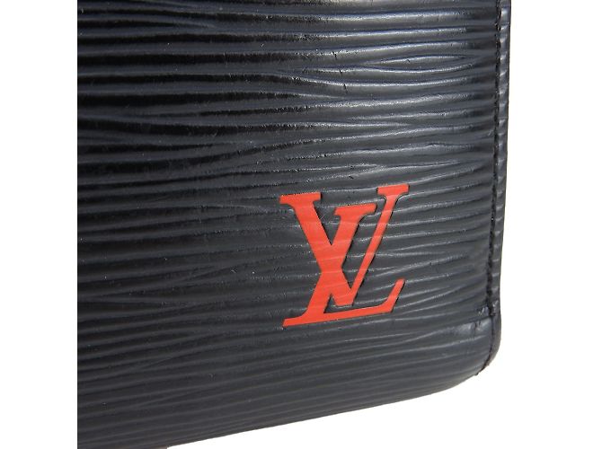 Cartera larga Zippy M62983 Louis Vuitton Negro Blanco Roja - vista 4