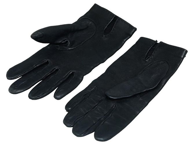 Charm-Handschuhe mit Kelly-Verschluss von Hermès Schwarz - Ansicht 2