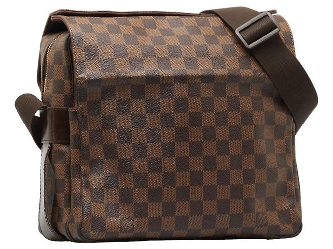 Borsa a Spalla Damier Naviglio Louis Vuitton Marrone - vista 2