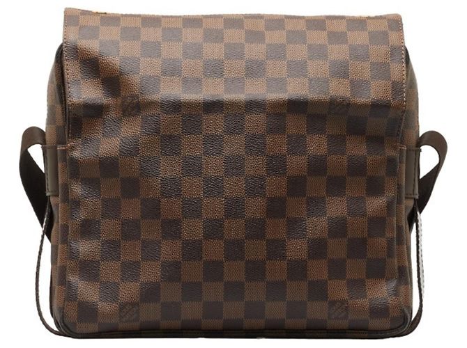 Borsa a Spalla Damier Naviglio Louis Vuitton Marrone - vista 3