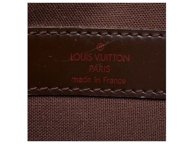 Borsa a Spalla Damier Naviglio Louis Vuitton Marrone - vista 7