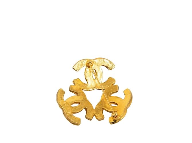 Spilla Tripla Coco Mark di Chanel D'oro - vista 2