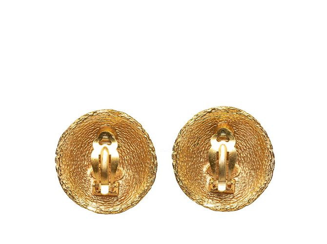 Orecchini a clip placcati in oro Chanel Coco Mark D'oro - vista 2