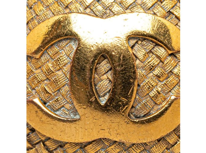 Orecchini a clip placcati in oro Chanel Coco Mark D'oro - vista 3