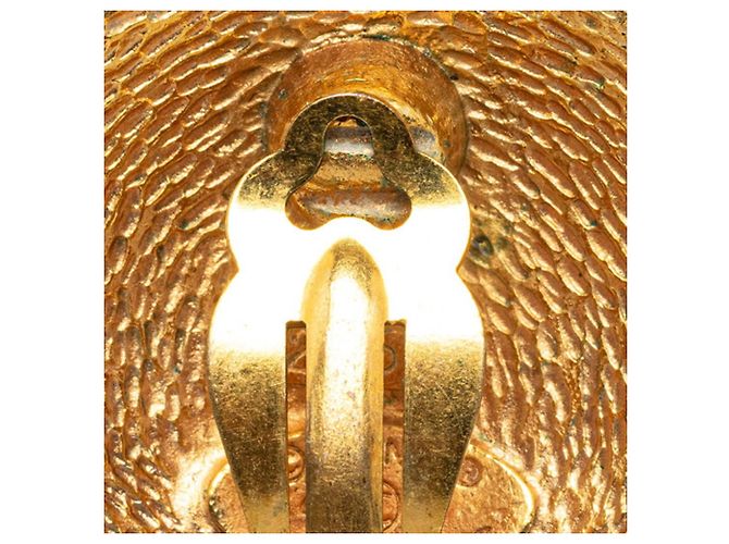 Orecchini a clip placcati in oro Chanel Coco Mark D'oro - vista 4