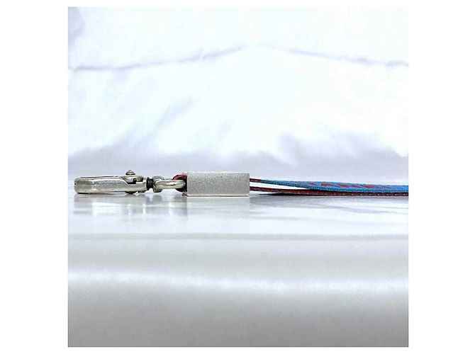 Chanel Blue and Red Nylon Neck Strap - view 11