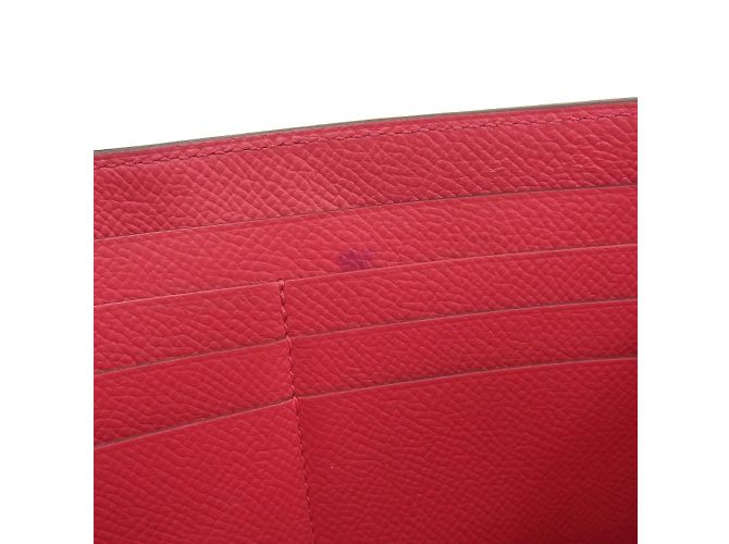 Hermès Cartera Hermes Kelly A Larga Epsom Rose Extreme Grabada Rosa Roja - vista 8