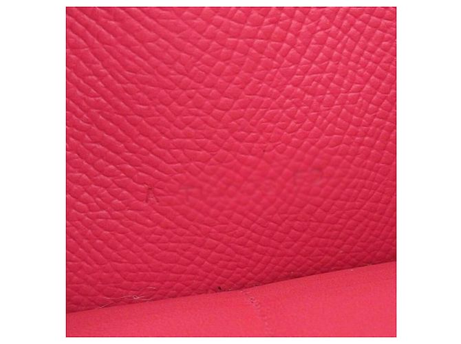 Hermès Cartera Hermes Kelly A Larga Epsom Rose Extreme Grabada Rosa Roja - vista 9