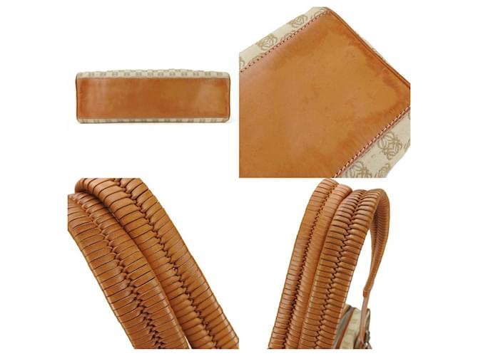 Borsa tote Loewe beige e marrone - vista 4