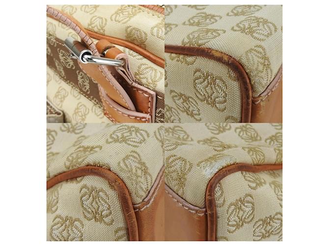 Borsa tote Loewe beige e marrone - vista 6