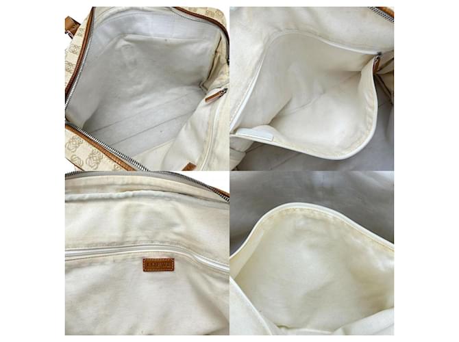 Borsa tote Loewe beige e marrone - vista 8