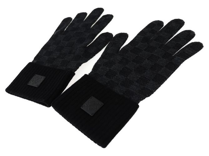 Guanti Louis Vuitton Neo Petit Damier Marrone Nero Damier ebene - vista 3