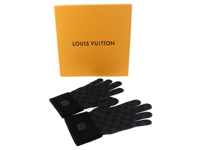 Guanti Louis Vuitton Neo Petit Damier Marrone Nero Damier ebene - vista 7