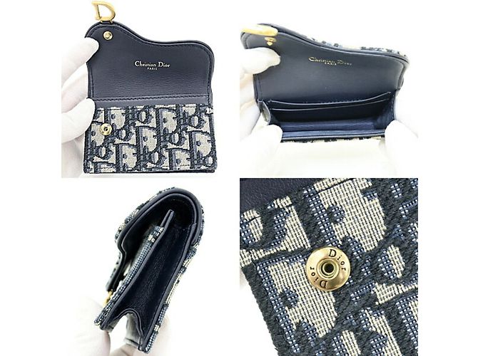 Tarjetero azul Christian Dior - vista 3