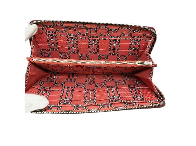 Hermès Hermes Azap Lang Wallet in Rouge H Rot - Ansicht 10