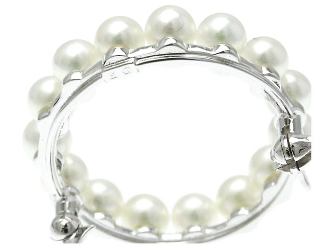 Spilla in Perla d'Argento Mikimoto - vista 10