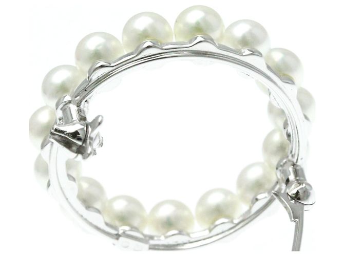 Spilla in Perla d'Argento Mikimoto - vista 2