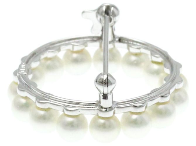 Spilla in Perla d'Argento Mikimoto - vista 5
