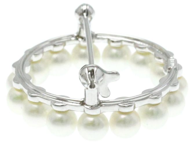 Spilla in Perla d'Argento Mikimoto - vista 7