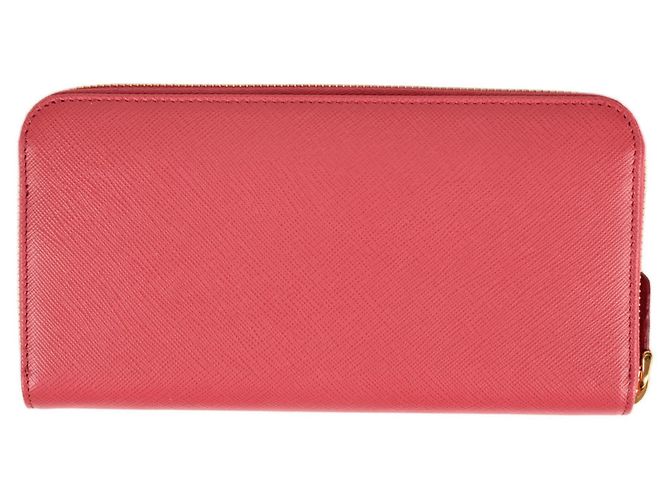 Cartera larga Prada Saffiano en rosa - vista 2