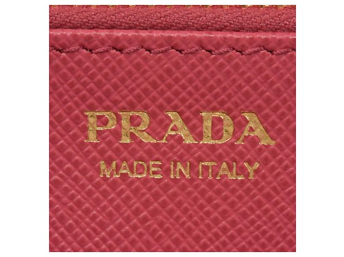 Cartera larga Prada Saffiano en rosa - vista 6