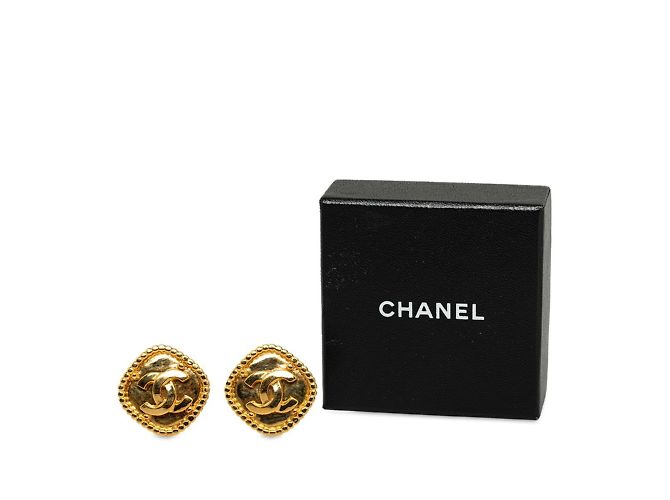 Orecchini a perno placcati in oro Chanel Coco Mark D'oro - vista 4