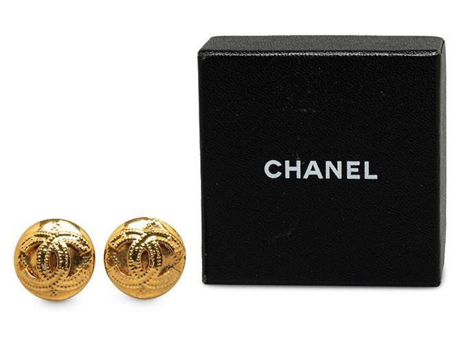 Orecchini a clip placcati in oro Chanel Coco Mark D'oro - vista 4