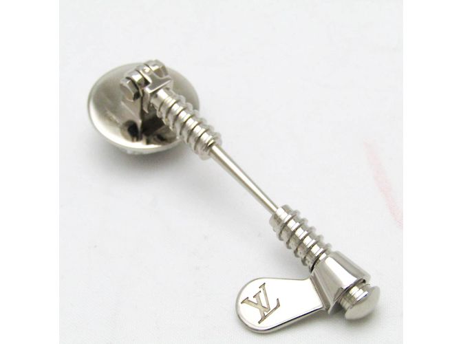 Spilla in metallo argento Louis Vuitton MP1317 - vista 5