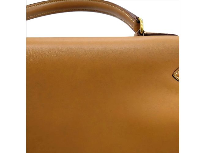 Hermès Borsa Hermes Kelly 35 in pelle box calf Marrone - vista 12